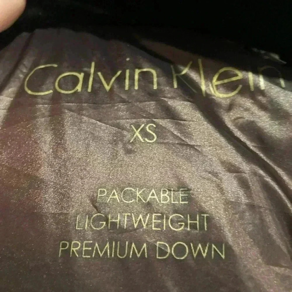 Calvin Klein Women’s Premium Down Puffer Coat w/ Hood Maroon Sz. XS - Picture 5 of 11